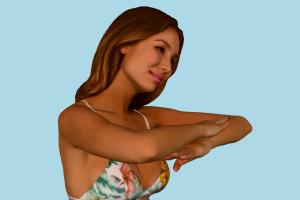 Sophia Posed Swimwear Swimwear, Swimwear-bundle, posed, girl, female, woman, summer, beach, scanned, people, renderpeople